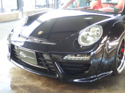 ポルシェ 911(Type997) カレラSカブリオレ　スポーツクロノPKG レッドレザー インテリア　ES可変バルブマフラー　社外ダックテール 中古車