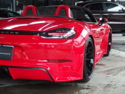 ポルシェ&nbsp;718 ボクスター&nbsp;EUR-GTワイドボディキット　専用21インチアルミホイール　社外ローダウンサス　スポクロPKG&nbsp;中古車