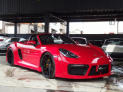 ポルシェ&nbsp;718 ボクスター&nbsp;EUR-GTワイドボディキット　専用21インチアルミホイール　社外ローダウンサス　スポクロPKG&nbsp;中古車