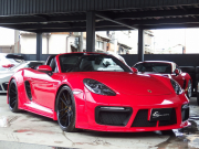 ポルシェ&nbsp;718 ボクスター&nbsp;EUR-GTワイドボディキット　専用21インチアルミホイール　社外ローダウンサス　スポクロPKG&nbsp;中古車